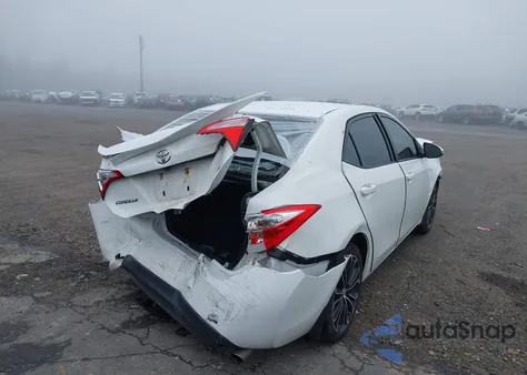 2016 Toyota Corolla S Plus из США, поврежденный, VIN 2T1BURHE3GC603347